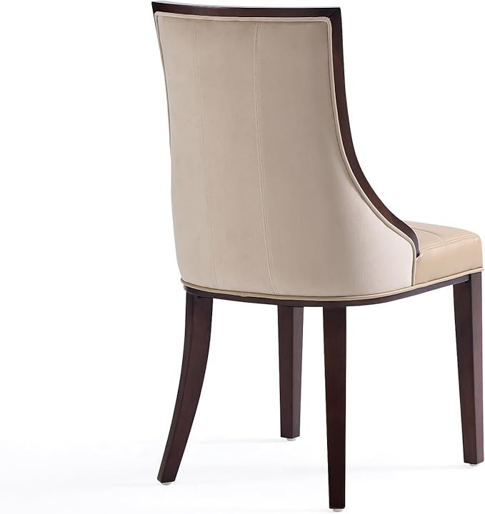 Manhattan Comfort Fifth Avenue Faux Leather Dining Chairs, Parsons Accent - Image 7
