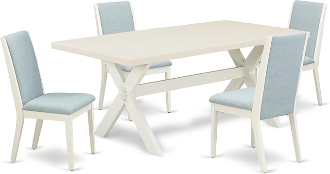 East West Furniture X027LA015-5 5 Piece Dining Room Furniture Set Includes a by EastWestFurniture
