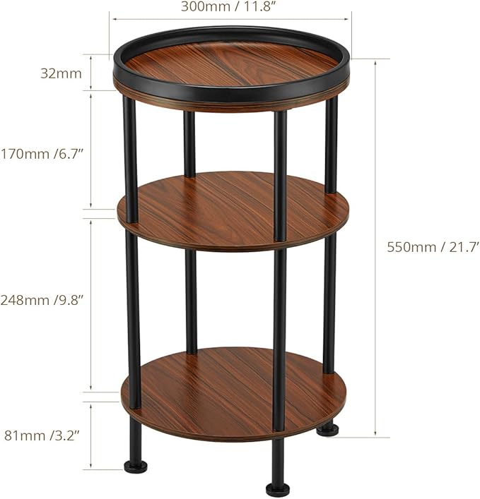 Side Table, Small Round Side Table - Image 3