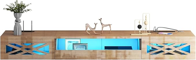 Floating TV Stand, Floating Wall Mounted TV Shelf Modern High Gloss tv Cabinet by ANTISTA-10YEARSFURNITURE