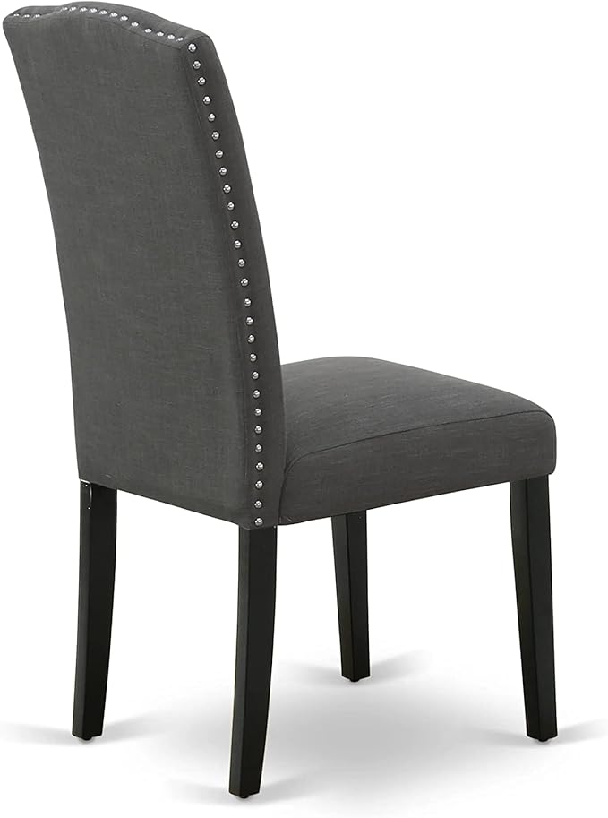 East West Furniture LGEN5-BLK-20 5 Piece Dinette Set Includes a Rectangle - Image 10