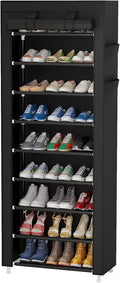 Calmootey 9 Tier Shoe Rack Organizer, Portable Shoe Shelf by Calmootey