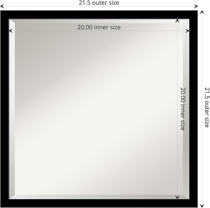 Amanti Art Black Bathroom Mirror - Image 4