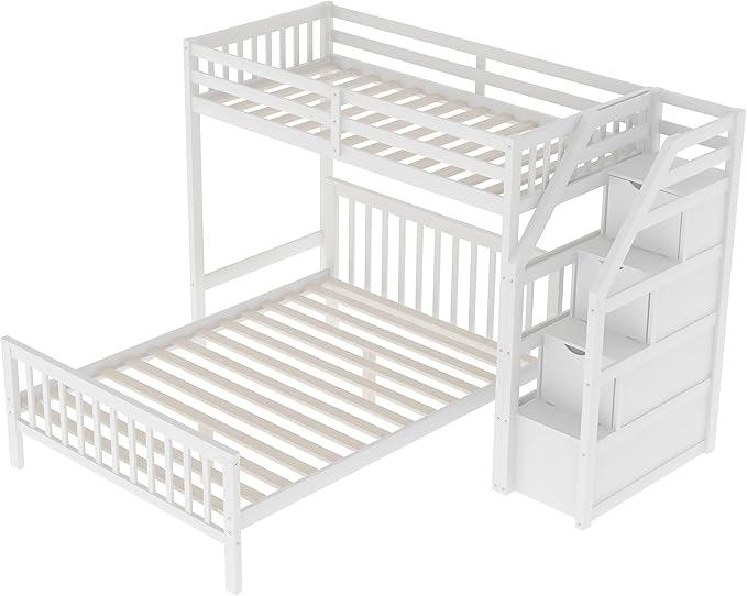 Twin Over Full Wood Loft Bed - Image 6