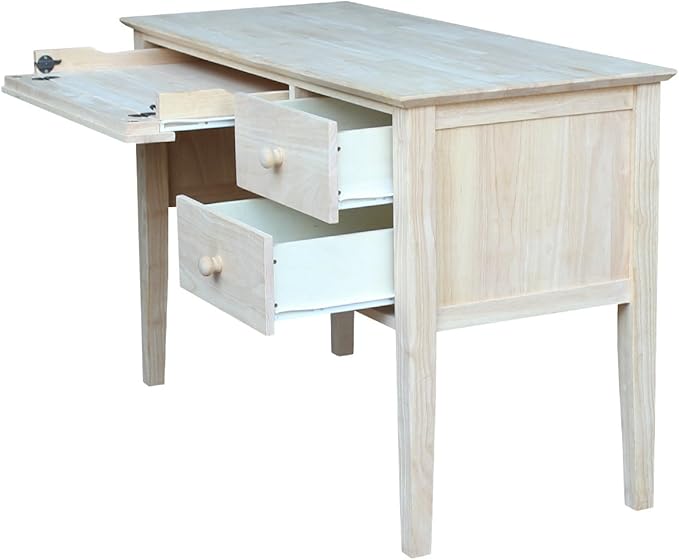 IC International Concepts, Brooklyn Desk, Solid Real Wood, Sturdy Parawood - Image 17