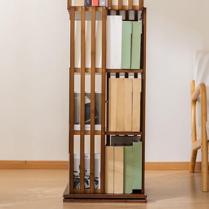 6 Tier Book Shelf, Modern Bookshelves Organizer - Image 6