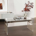 32inch Premium Clear Acrylic Rectangle Coffee Table by MESAILUP