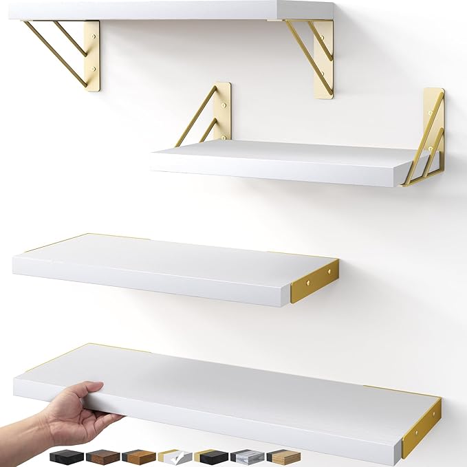 BAYKA Wall Shelves for Bedroom Decor, Floating Wall Shelves for Living Room by BAYKA