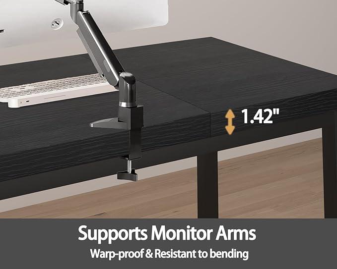 70.8 Inch Large Computer Desk, Long Gaming Table, Modern Two Person Desk Large - Image 3