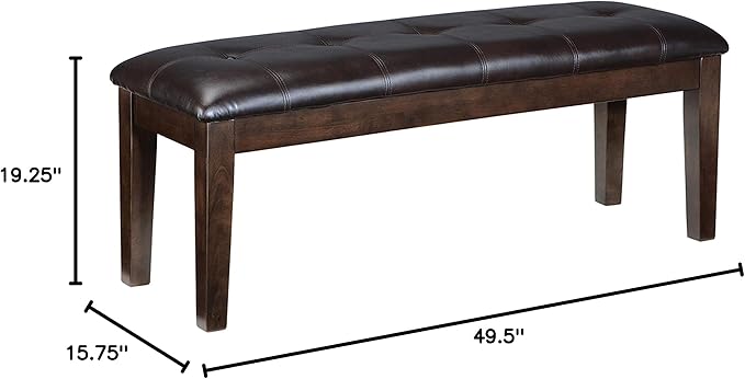 Signature Design by Ashley Haddigan Traditional Upholstered Dining Room Bench - Image 12