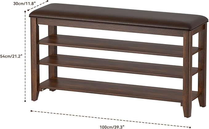 Shoe Rack Bench Entryway Storage - Image 2