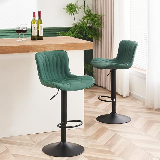 YOUNUOKE Bar Stools Set of 2, Counter Height Stools by YOUNUOKE