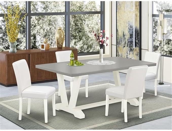 East West Furniture V097AB264-5 5 Piece Kitchen Table & Chairs Set Includes a - Image 2