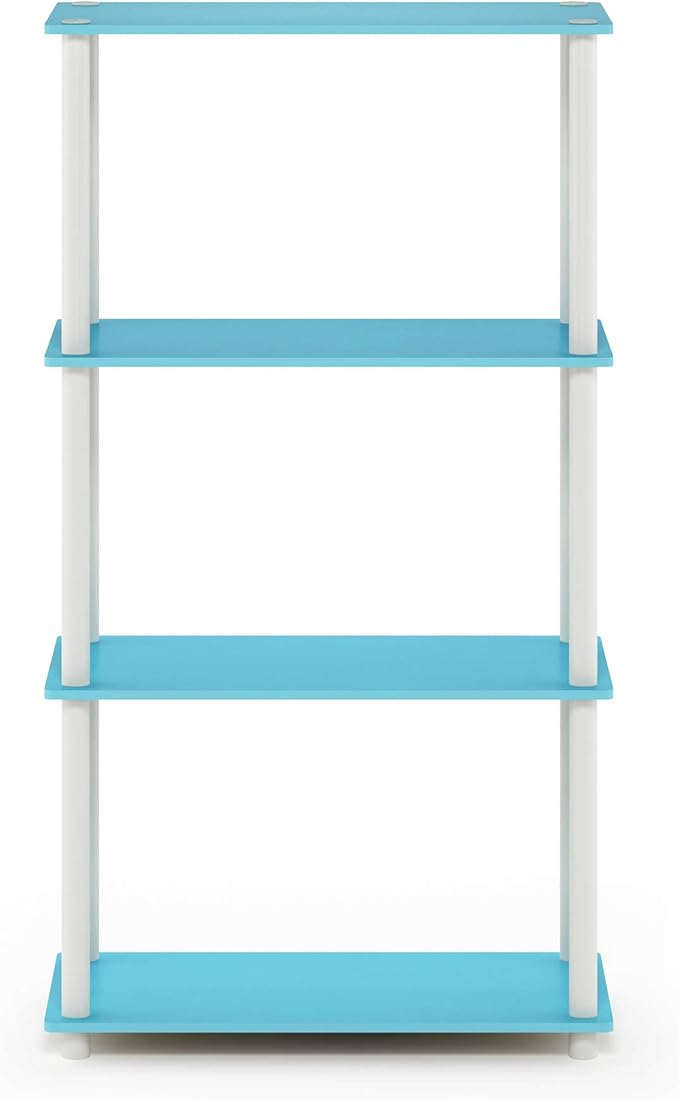 Furinno Turn-N-Tube 4-Tier Multipurpose Shelf Display Rack, Round Tubes - Image 6
