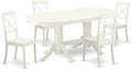 East West Furniture VABO5-LWH-W 5 Piece Kitchen Table Set by EastWestFurniture