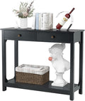 TaoHFE Black Console Table, 39.4"x11.8"x31.5" by TAOHFE