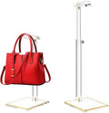 2Pcs Adjustable Purse Display Stands, Height 10"-16"+14"-24", Acrylic Handbag by SHUNKAIZS