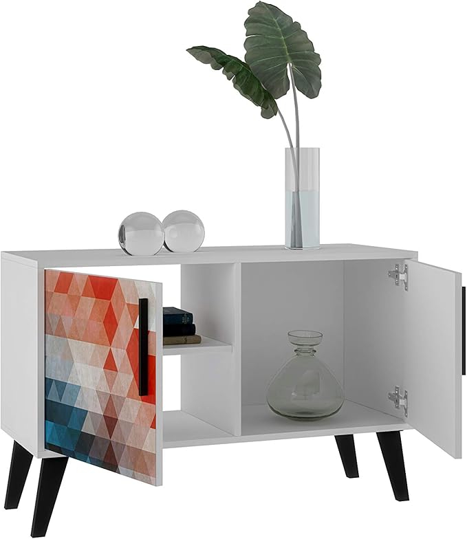 Manhattan Comfort Amsterdam Double Door Side Table - Image 4