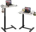 Gas Spring Adjustable Height Rolling Portable Laptop Desk, Mobile Standing Desk by Unknown