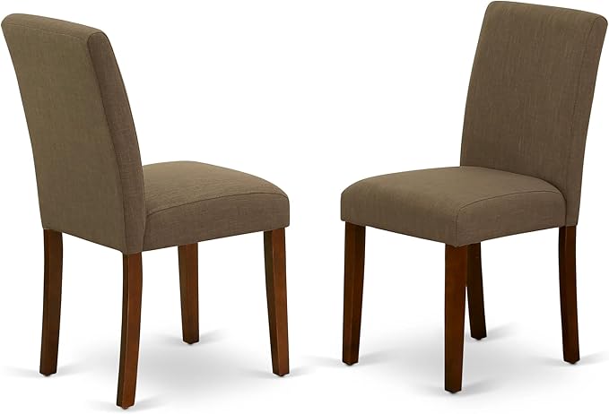 East West Furniture ANAB5-MAH-18 5 Piece Dining Table Set - Image 4