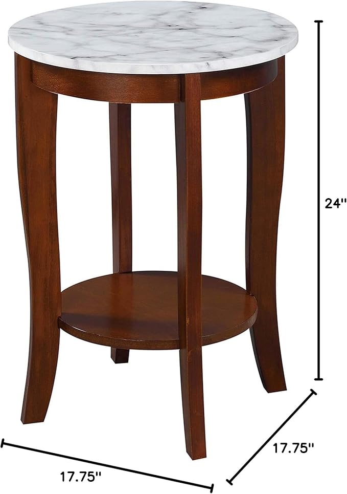 Convenience Concepts American Heritage Round End Table - Image 8