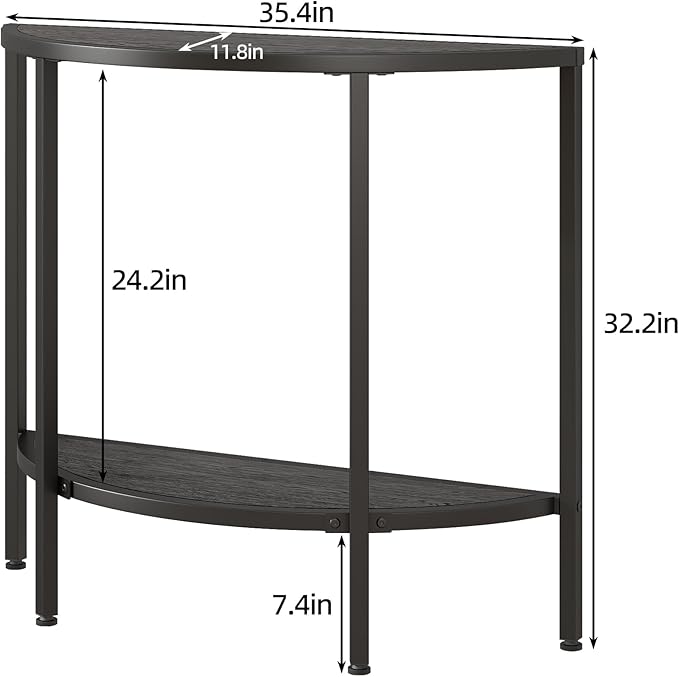 Console Table 2 Tier Narrow Entryway Table - Image 2