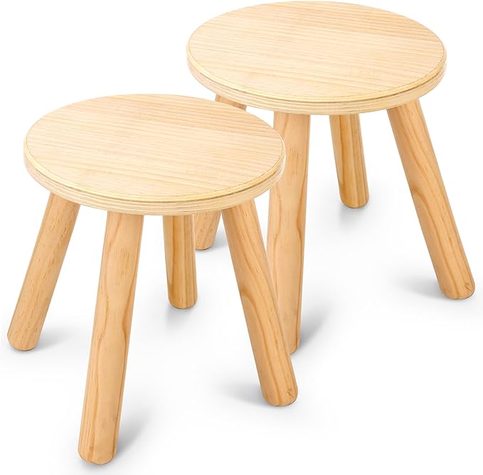Wingyz Wooden Step Stools for Kids, 10 Inch Solid Kids Chairs Perfect Matched by wingyz