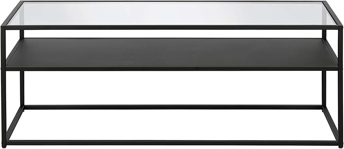 Ada 46'' Wide Rectangular Coffee Table in Blackened Bronze - Image 4