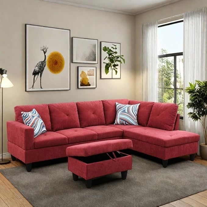 NAYSAYE L Shaped Couch, Modular Sectional Couch - Image 3