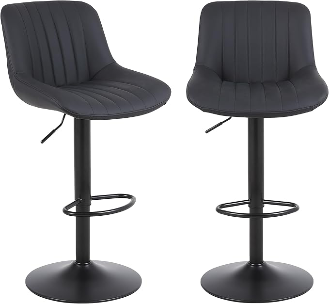 Bar Stools Set of 2, Swivel Counter Height Barstools by Youhauchair