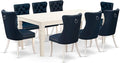 East West Furniture LGDA9-LWH-29 9 Piece Dining Table Set Includes a Rectangle by EastWestFurniture