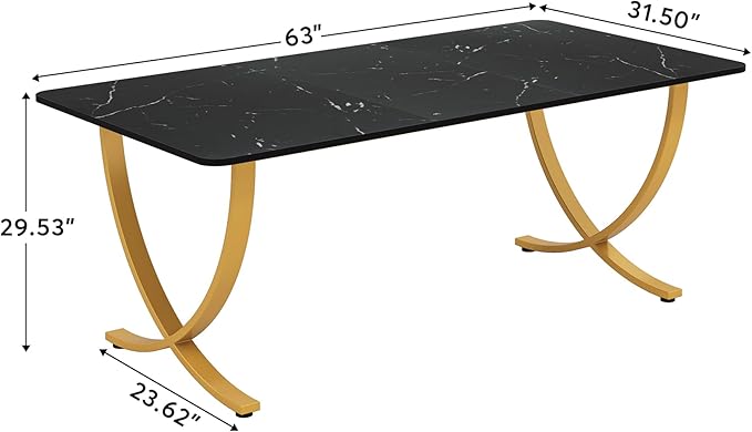 Tribesigns Executive Desk, 63” W x 31.5” D Large Office Desk, Modern Computer - Image 2