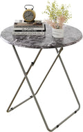 Round Folding TV Tray/TV Trays Dinner Snack Trays Table, Portable Foldable by Fleecy+day