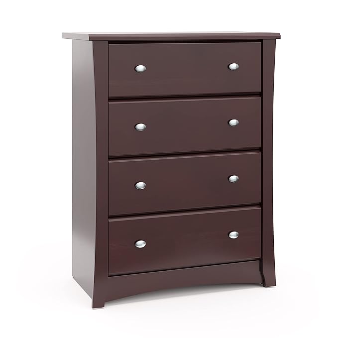 Storkcraft Crescent 4 Drawer Chest – GREENGUARD Gold Certified, Easy-to-Match by Storkcraft