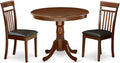 East West Furniture ANCA3-MAH-LC 3 Piece Kitchen Table Set by EastWestFurniture