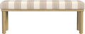 HomePop Oslo Decorative Bench -Wide Tan Stripe by HomePop
