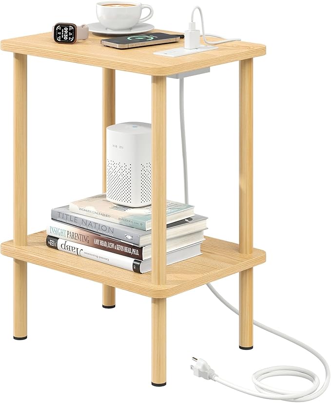 Apicizon 2 Tier End Table, Small Side Table by APICIZON