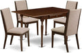 East West Furniture MZLA5-MAH-04 5 Piece Dining Room Furniture Set Includes a by EastWestFurniture
