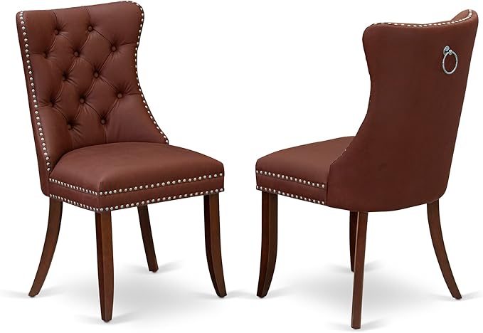 East West Furniture DODA7-MAH-26 7 Piece Dining Room Set Consists of a - Image 8