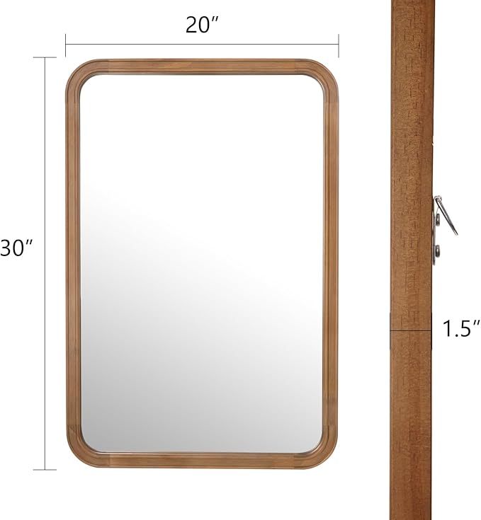 WallBeyond Wood Bathroom Mirror - Image 5