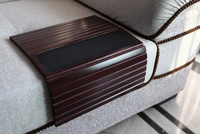 GEHE Bamboo Sofa Arm Tray Table - Image 9