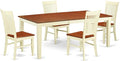East West Furniture QUWE5-BMK-W 5 Piece Kitchen Table & Chairs Set Includes a by EastWestFurniture