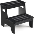 Wooden Step Stools for Kids, Heavy Duty Bamboo 2-Step Stepping Stools for by BShome