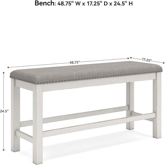 Signature Design by Ashley Robbinsdale 49" Counter Height Dining Bench - Image 3