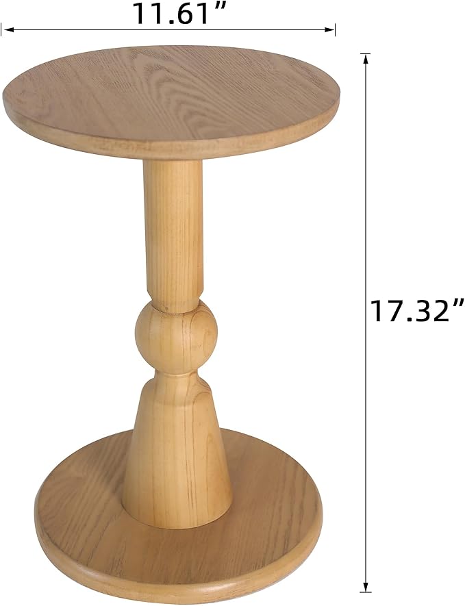 Round Side Table, 11.6 Inch Modern Accent End Table - Image 3
