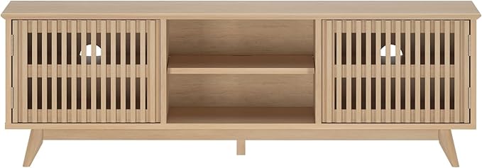 Plank+Beam Mid-Century Modern Wood TV Stand, Solid Wood Entertainment Console - Image 12