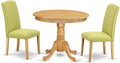 East West Furniture ANEN3-OAK-07 3 Piece Dining Room Furniture Set Contains a by EastWestFurniture