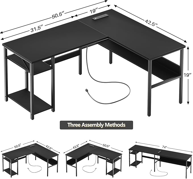 Reversible L Shaped Computer Desk - Image 2