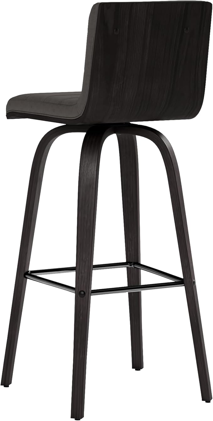 Armen Living size color options Vienna 30" Bar Height Barstool Brushed Wood - Image 6