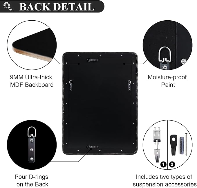 ANDY STAR Hand-Forged Black Bathroom Mirrors - Image 5